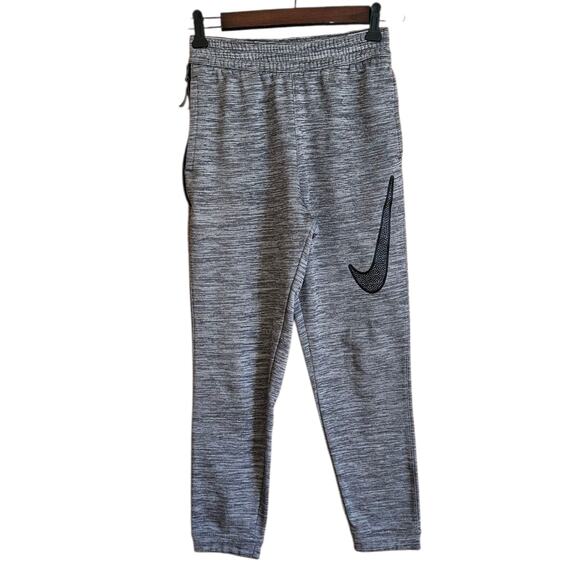 Nike Sweatpants Athletic Pockets Side Zipper Vent Grey Youth Boy's Medium - Picture 1 of 5